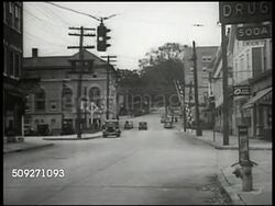 Small town street, accident car Instructional Video