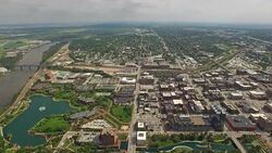 Aerial Nebraska Omaha Stock Footage