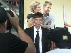 EVENT CAPSULE REPORTER / CHYRON All About Steve Premiere, Hollywood, CA, United States 8/26/09 Stock Footage