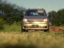HD: Car driving over the camera Stock Footage
