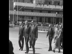 SYND 17 8 67 YUGOSLAV PRESIDENT JOSEP BROZ TITO RETURNS TO EGYPT News Clip