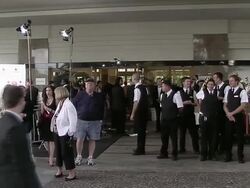 Atmosphere at the American Red Cross Of Santa Monica's Annual 'Red Tie Affair' at Santa Monica CA. (Footage by WireImage Video/GettyImages) Stock Footage
