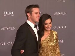 Armie Hammer, Elizabeth Chambers at LACMA Hosts 2012 Art + Film Gala Honoring Ed Ruscha And Stanley Kubrick Presented By Gucci Stock Footage