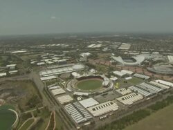 Sydney Showground and Stadium Australia, NSW, Australia Stock Footage
