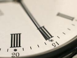 second hand that runs on a clock face Stock Footage