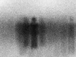 MAN : dense, white back - (TRANSITION) Stock Footage