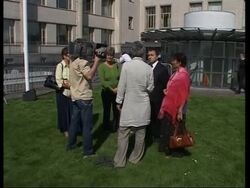 Reax outside court, in Sarajevo as Karadzic refuses to plead at tribunal News Clip