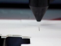 Industrial laser cutting Stock Footage