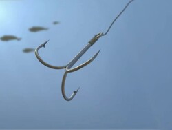 The Floating Hook Loop Stock Footage