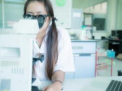 Scientist and bio lab experiment Stock Footage