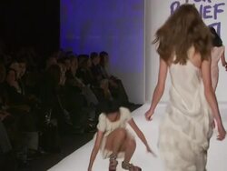 EVENT CAPSULE CLEAN: Fashion for Relief - Haiti, NYC - Fall 2010 MBFW Stock Footage