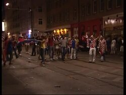 WRAP Violence erupts following dramatic Euro Croatia-Turkey match News Clip