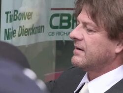 Sean Bean greets fans at Mirror Mirror Premiere in Stock Footage