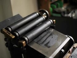 Antique letterpress Stock Footage