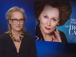 Meryl Streep talks about The Iron Lady Stock Footage