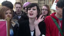 Interview with an anti UKIP Protester in Grimsby News Clip