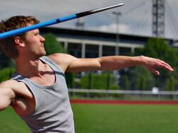 SLOW MOTION: Javelin Stock Footage