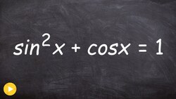 How to apply factoring to solve a trigonometric equation Instructional Video