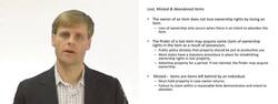 Laws for Lost, Mislaid, and Abandoned Items Instructional Video