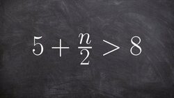 Solve using two step method inequality Instructional Video