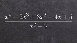 Learn how to use long division with a quadratic divisor Instructional Video