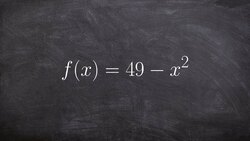 Determine the Zeros of a Polynomial by Factoring Instructional Video