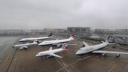 British Airways centenary fleet on display at Heathrow News Clip