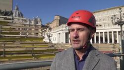 Nativity sculpture from 700 tons of sand delivered to St Peter's Square Instructional Video