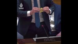 Israeli delegates wear yellow stars at UN meeting on Gaza war News Clip