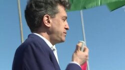 Union leaders addressing P&O protesters in Hull News Clip