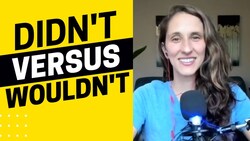 1937 - Didn't Versus Wouldn't A Listener's English Grammar Question Answered Instructional Video