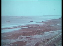 Birth of a Giant part four - people arrive and the band plays at the launch of the British Admiral tanker at the Barrow-in-Furness shipyard, 17th March 1965 Stock Footage