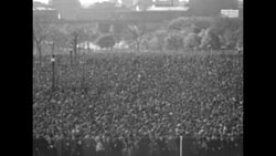 President Franklin and First Lady Eleanor Roosevelt arrive by car to cheering Rhode Island crowd News Clip