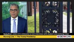 Trump administration halts new appointments for foreign students visas News Clip