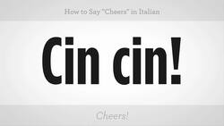 How to Say "Cheers" in Italian Instructional Video