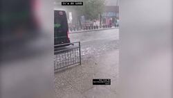 Flash flooding and cable car closed as thunderstorms cause chaos in London News Clip