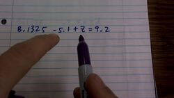 Solve a one step equation using addition with decimals Instructional Video