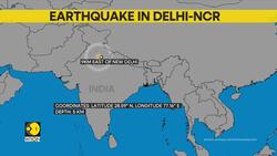 Earthquake of magnitude 4.0 hits Delhi-NCR, strong tremors felt across north India News Clip