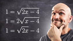 Solve three different square root equations Instructional Video