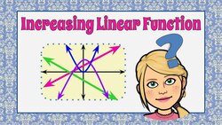 How to Identify an Increasing Linear Function Instructional Video