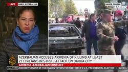 Azerbaijan accuses Armenia of killing 21 civilians in missile strike News Clip