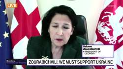Georgia President on War in Ukraine News Clip