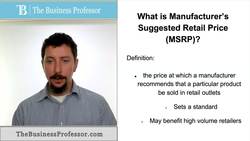 MSRP, Manufacturer's Suggested Retail Price Instructional Video