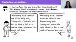 Making connections to 'Blackberry Blue' Instructional Video