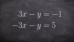 Determine the Solution of a System by Using Eimination Instructional Video