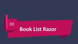 The Complete Guide to ASP.NET Core MVC (.NET 5) - Introduction - Book List Razor Project Instructional Video