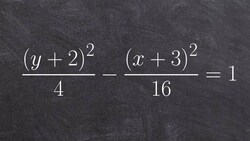 Step by step graph and identify the foci, center, and vertices of hyperbola Instructional Video