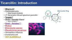 Ticarcillin and 3rd Generation Penicillins | Targets, Mechanism of Action, Adverse Effects Instructional Video