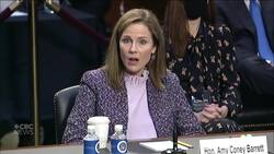 Barrett declines to answer question about landmark case News Clip