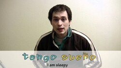 How to say "to be sleepy" in Spanish (Día 46) Instructional Video